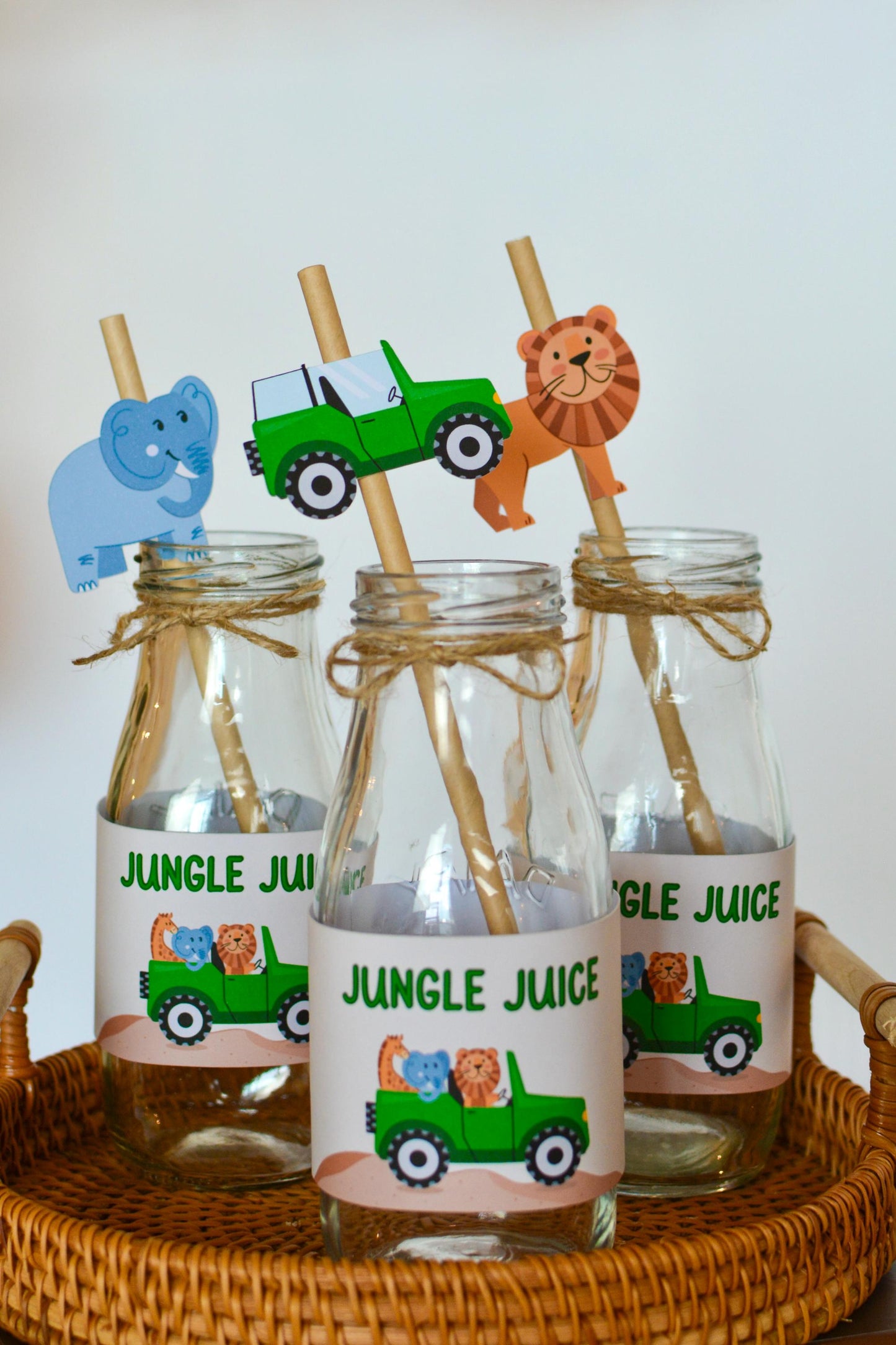 Safari Jungle Paper Straws