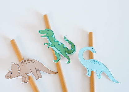 Dinosaur Paper Straws, set of 5, view 8