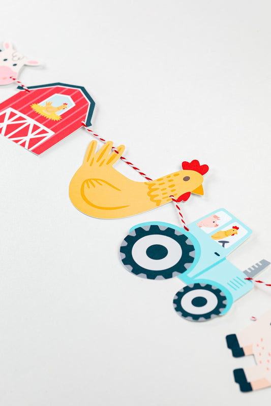 Farm Animals Party Garland, view 2