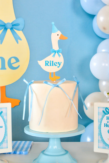 Personalized One Silly Goose Cake Topper, view 5