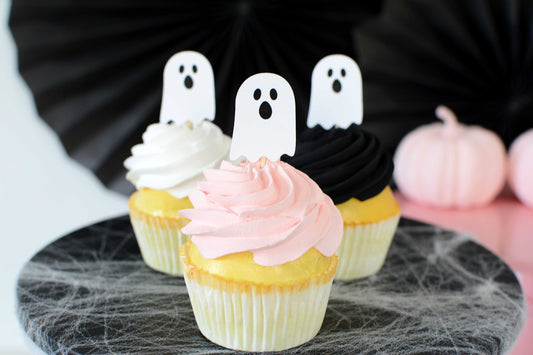 Ghost Cupcake Toppers, set of 5, view 2