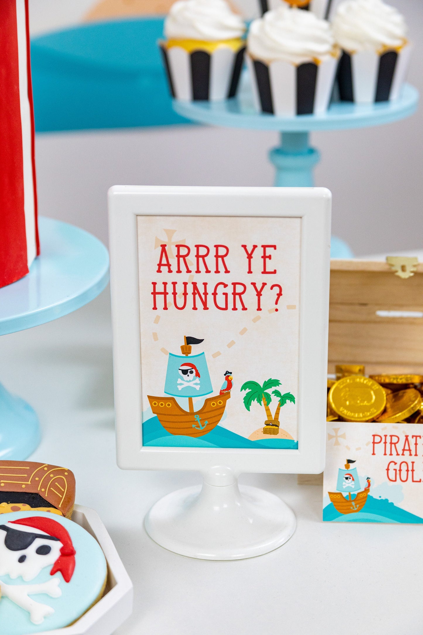 Arrr Ye Hungry Pirate Party Sign