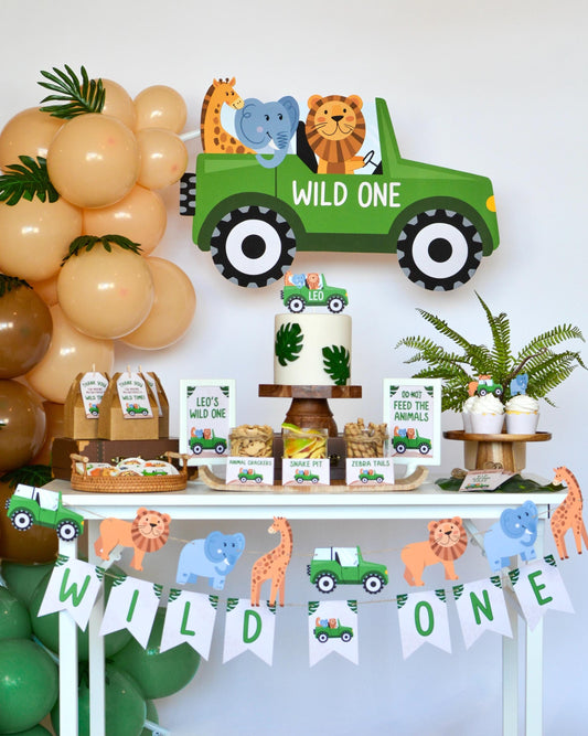 Safari Jungle Party Banner