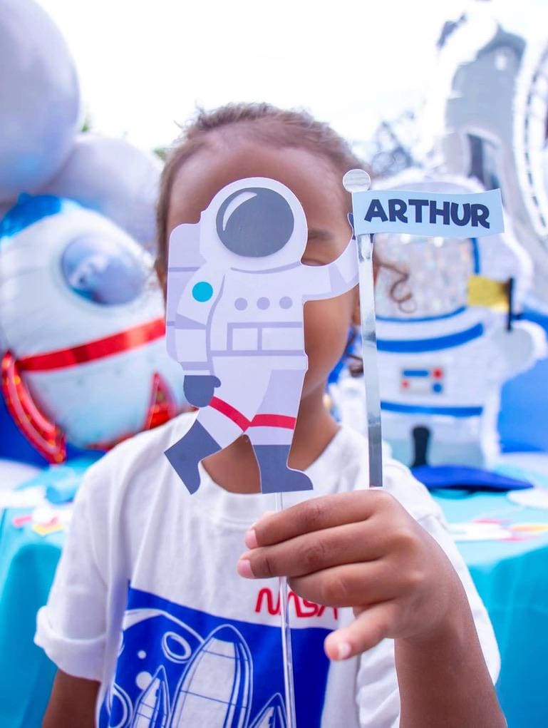 Personalized Astronaut Cake Topper