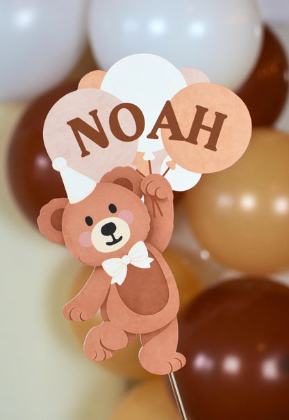 Personalized Teddy Bear Cake Topper, view 9