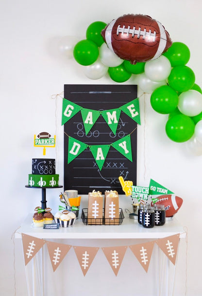Football Paper Straws, set of 5, view 6