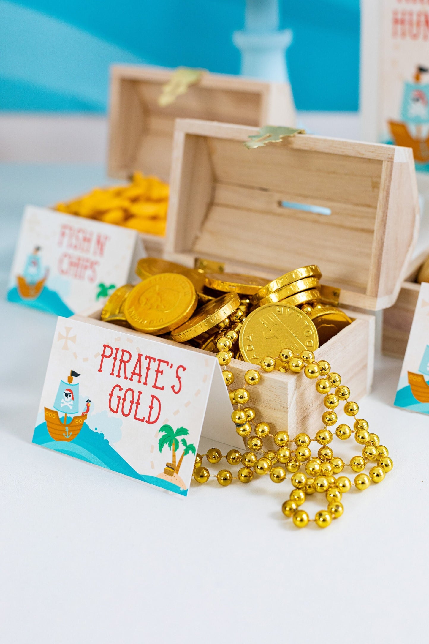 Personalized Pirate Tent Cards
