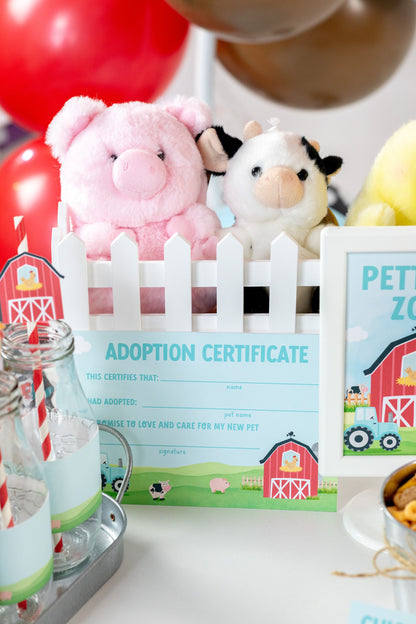 Farm Animal Adoption Certificate Printable, view 2