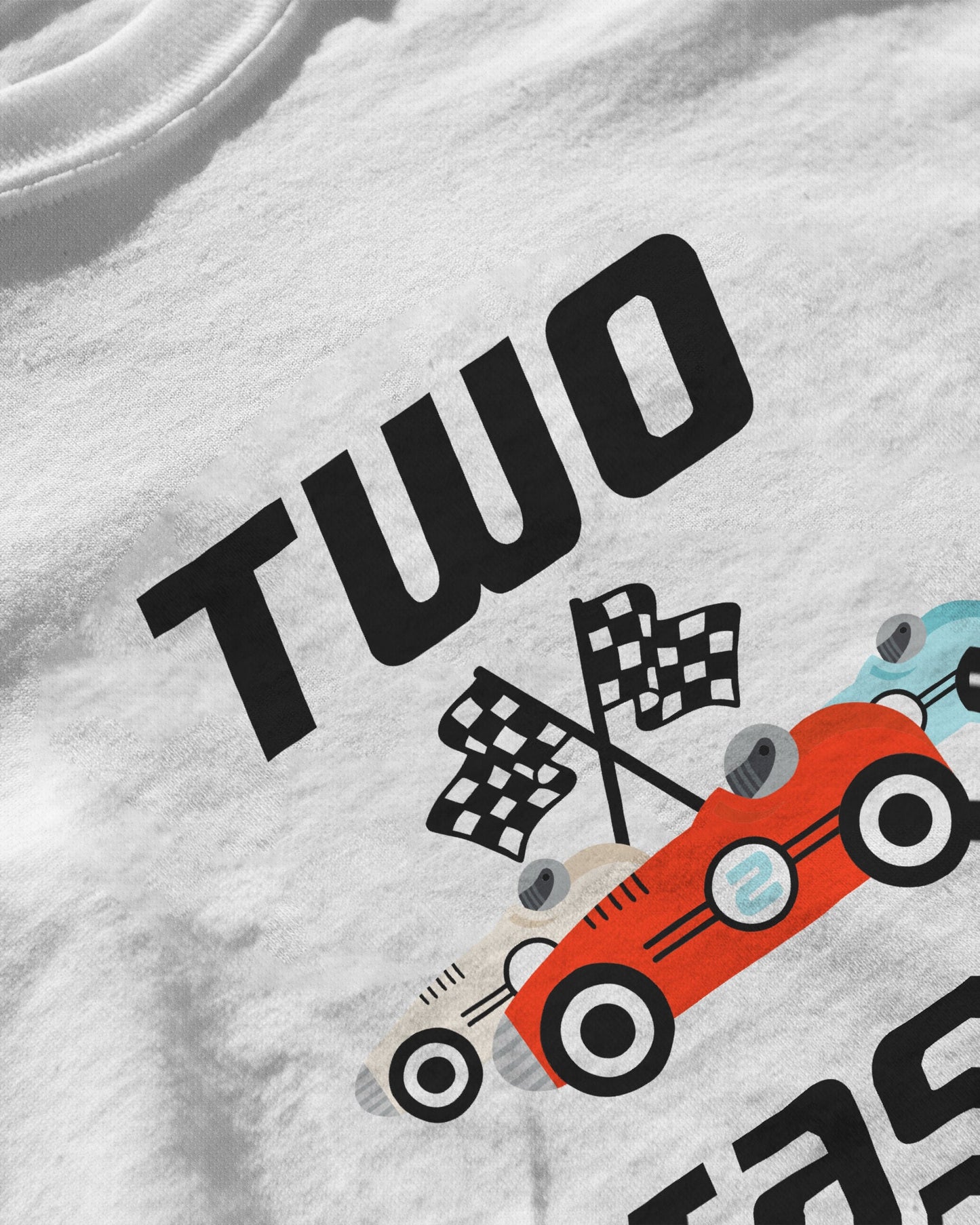 Two Fast Race Car Birthday Shirt for Kids | 2nd Birthday Race Car Party Tee | Fast One Party Apparel & Car Party Outfit, Boys Car T Shirt