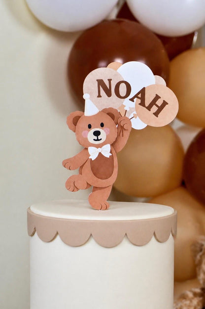 Personalized Teddy Bear Cake Topper, view 5