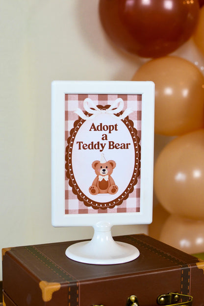 Adopt a Teddy Bear Sign