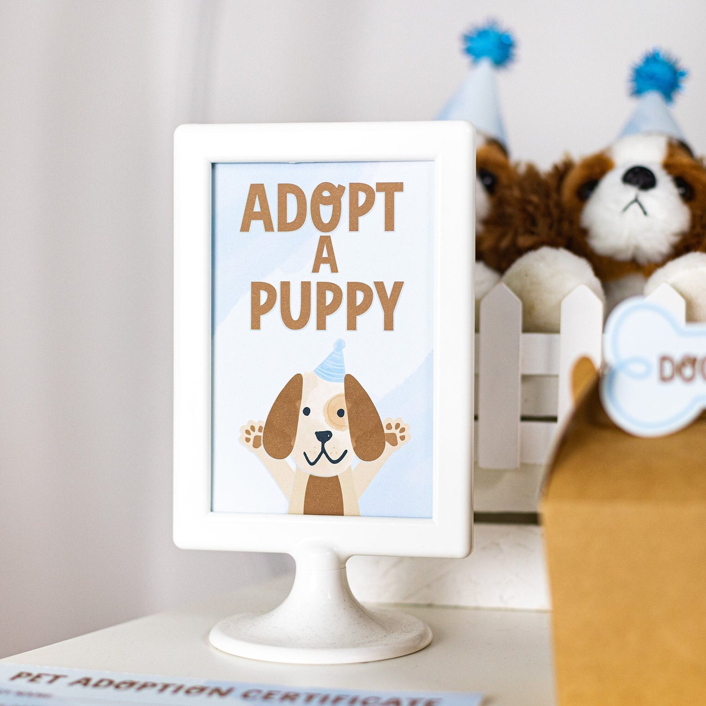 Adopt a Puppy Party Sign