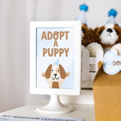 Adopt a Puppy Party Sign, view 2