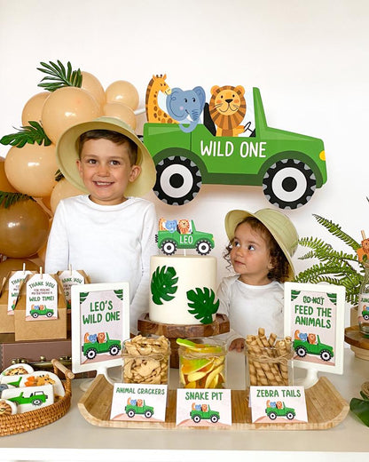 Safari Jungle Cupcake Toppers, set of 5, view 5
