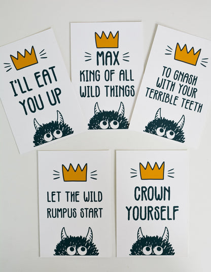 To Gnash Your Terrible Teeth Wild Things Party Sign, view 5