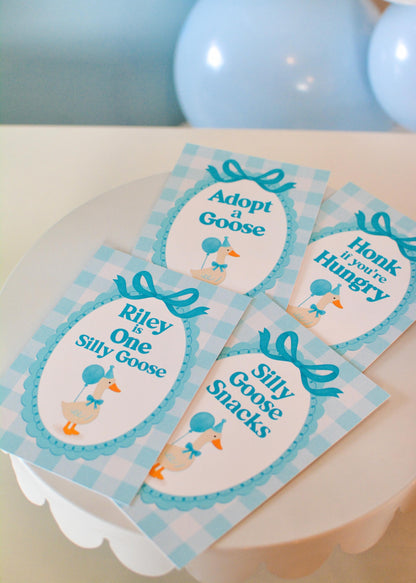 Silly Goose Snacks Party Sign, view 2