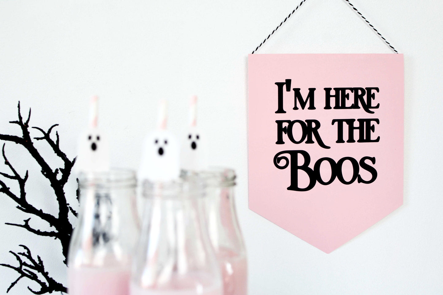 Here for the Boos Halloween Sign