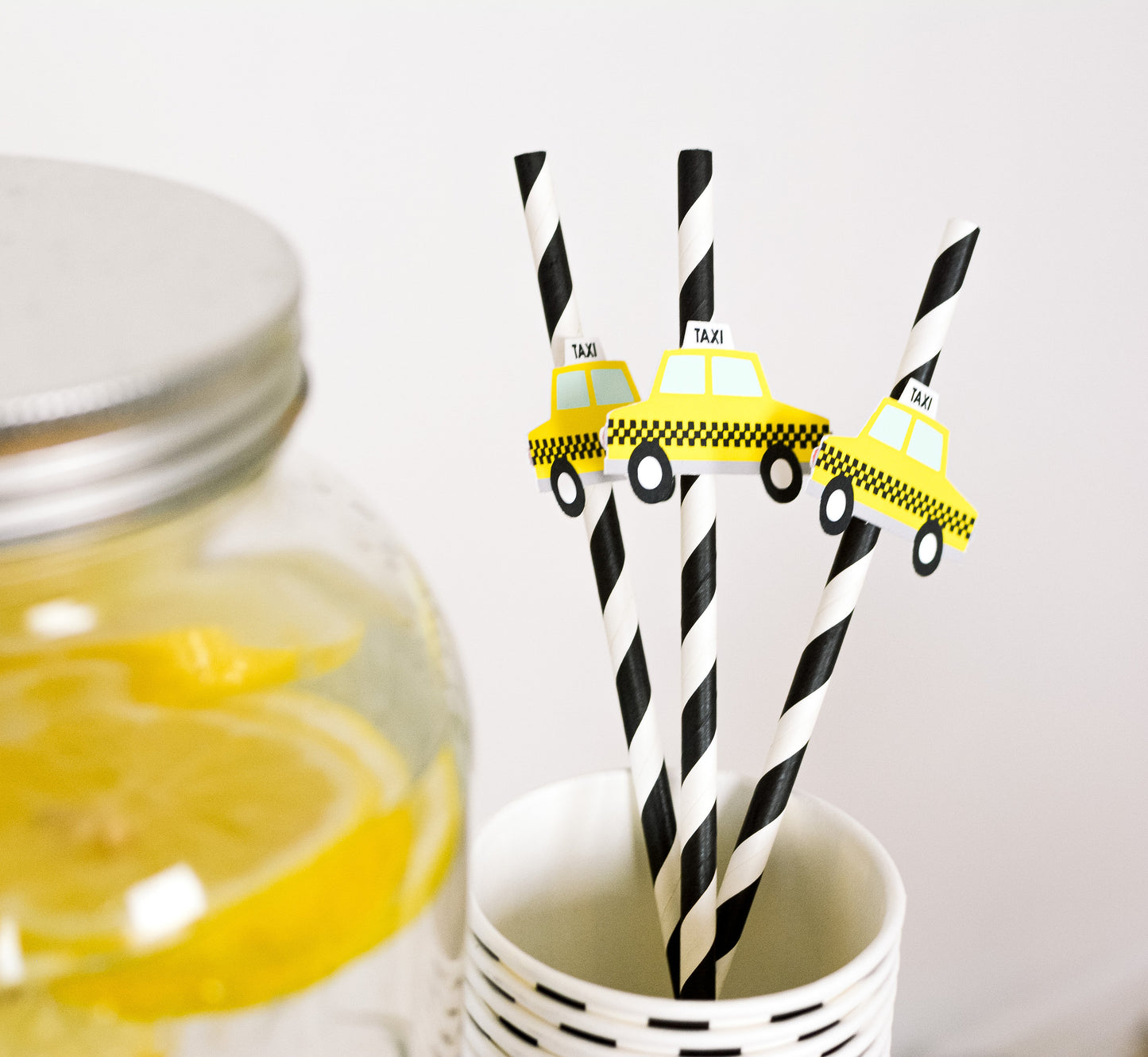 New York Taxi Paper Straws