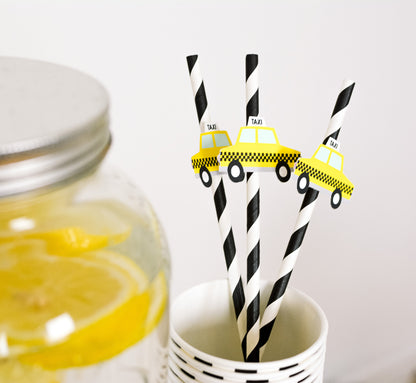 New York Taxi Paper Straws, set of 5, view 2