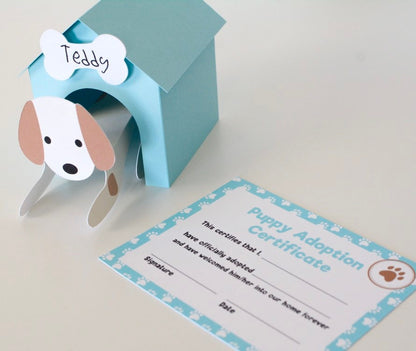 Printable Adopt a Puppy Activity Template, view 3
