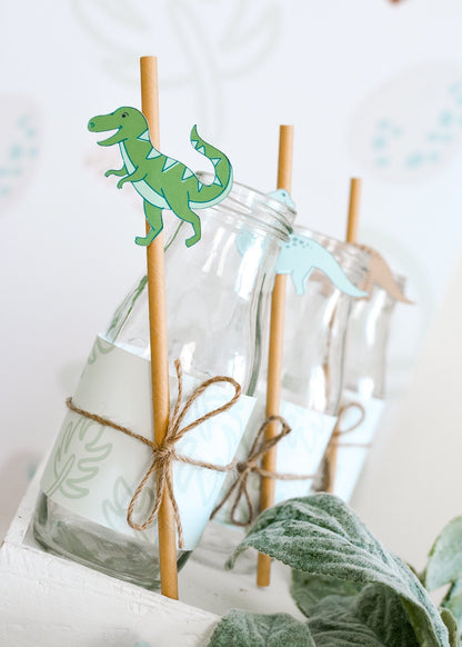 Dinosaur Paper Straws, set of 5, view 4