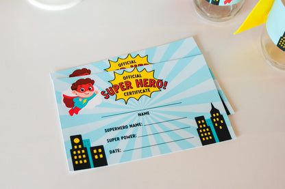 Superhero Certificate Printable, view 2