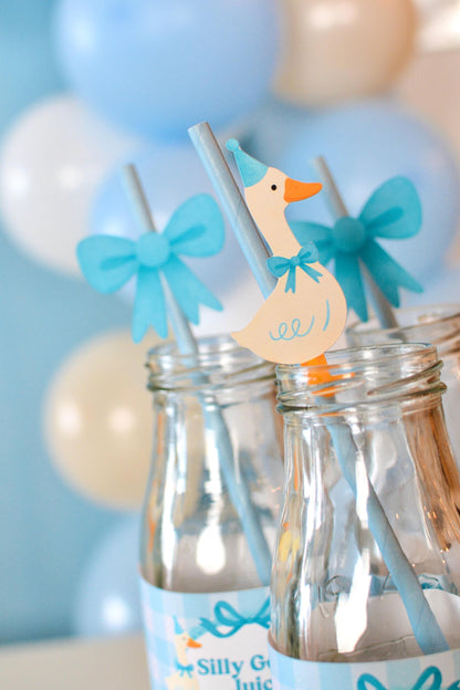 One Silly Goose Paper Straws, set of 5, view 3