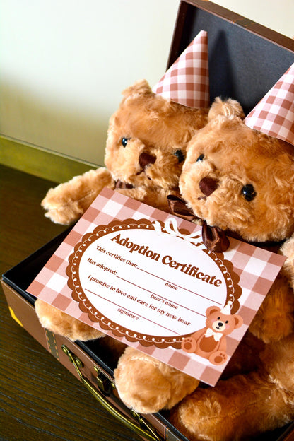 Teddy Bear Adoption Certificate Printable, view 2