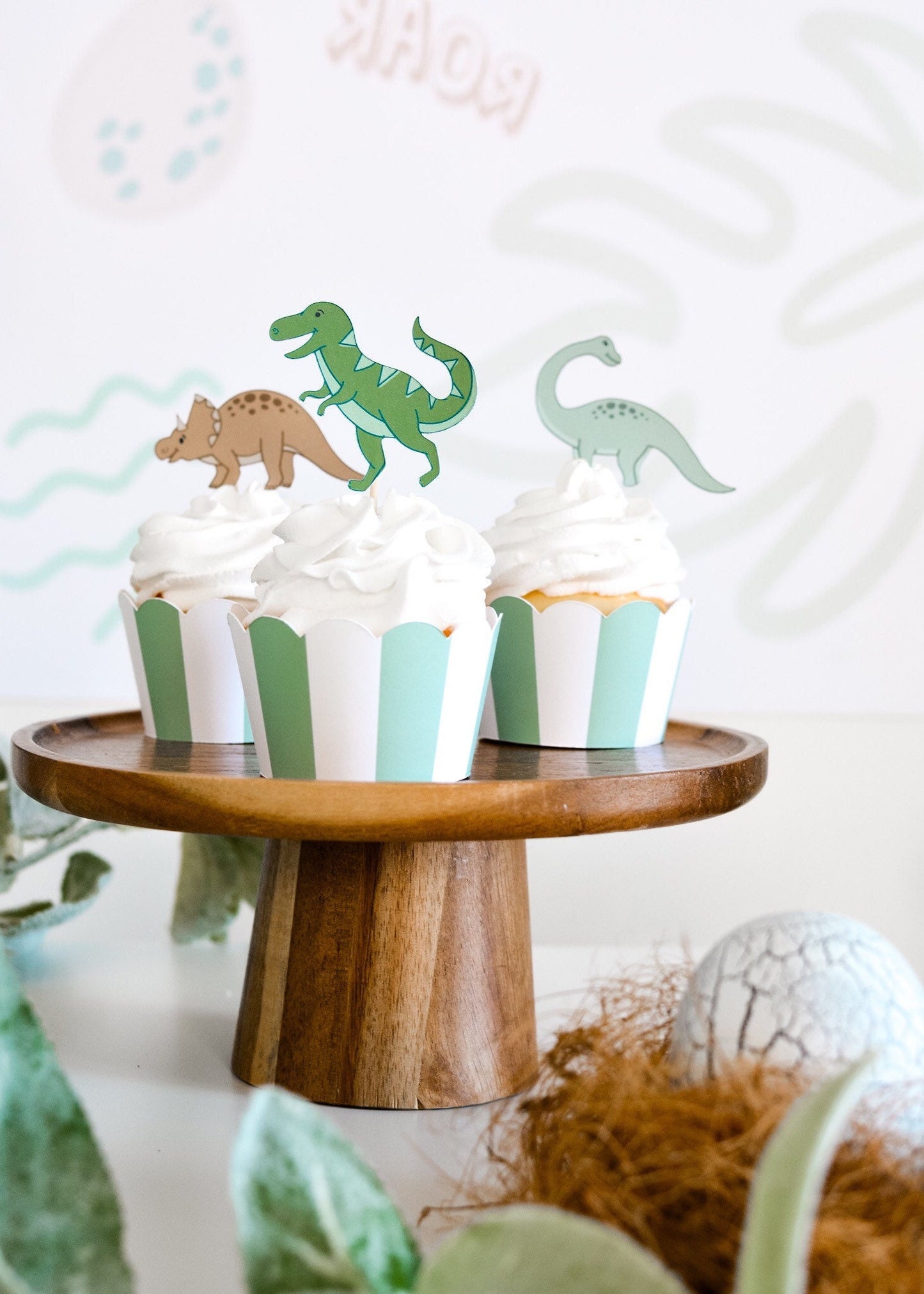 Dinosaur Cupcake Toppers