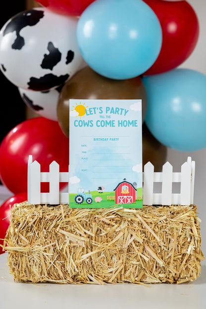Printable Farm Party Invitations