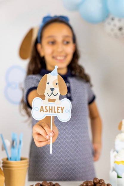 Personalized Puppy Dog Cake Topper, view 2