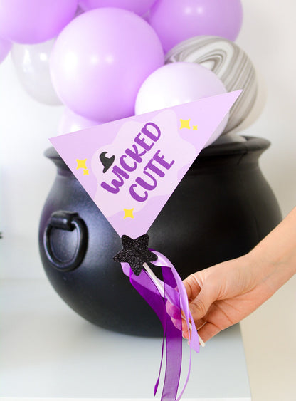 Wicked Cute Pennant Flag for a Halloween birthday party