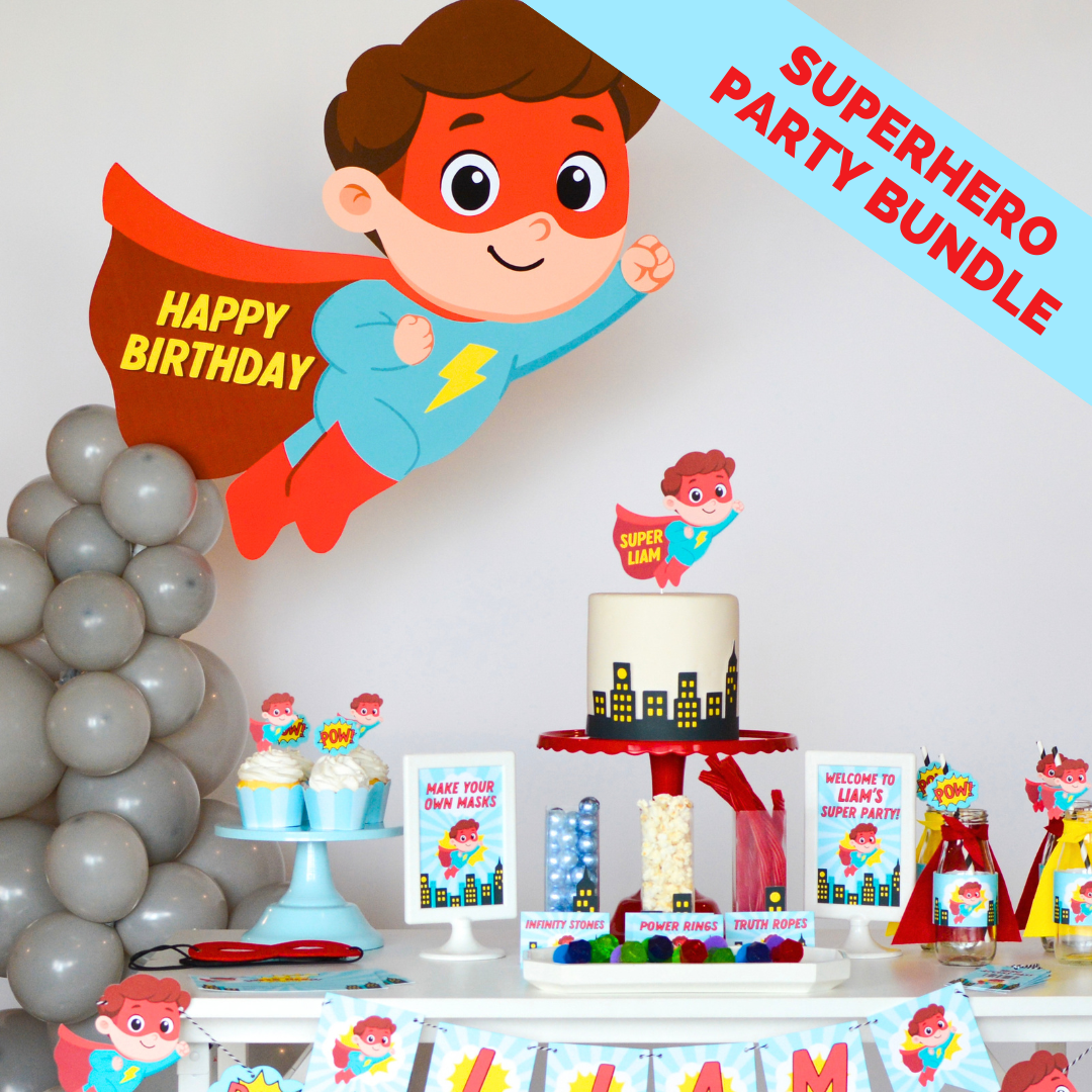 Personalized Superhero Party Bundle cover