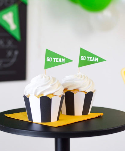 Football Cupcake Toppers, set of 5, view 3