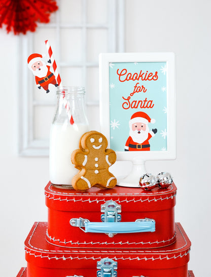 Santa Claus Paper Straws, set of 5, view 3