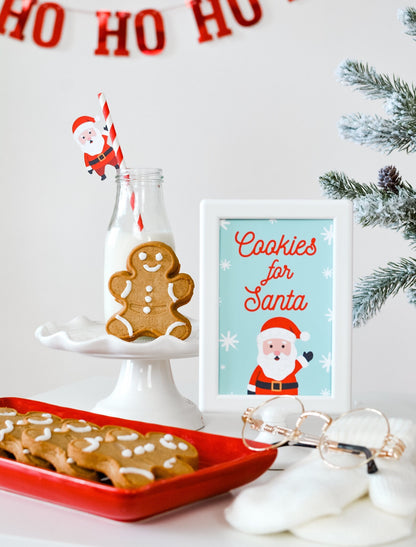 Cookies for Santa Party Sign, view 2