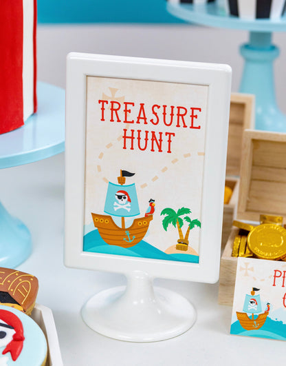 Treasure Hunt Pirate Party Sign, view 2