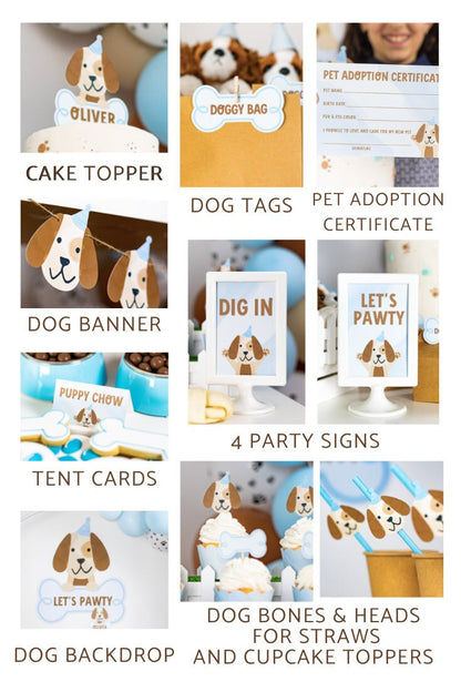 Puppy Birthday Party Bundle, view 2