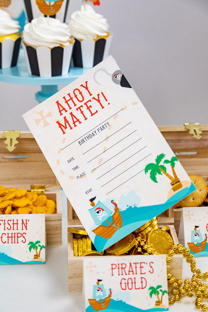 Pirate Invitation Printable, view 2