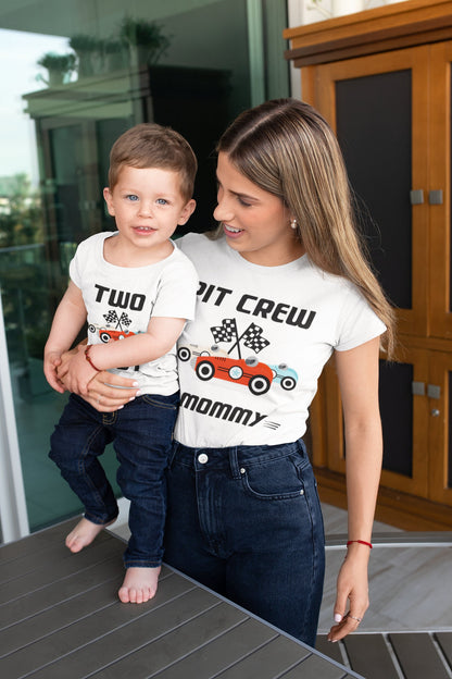 Two Fast Race Car Birthday Shirt, view 4
