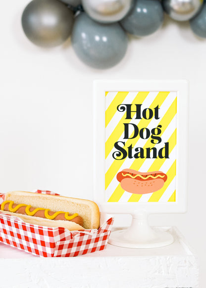 New York Hot Dog Stand Sign