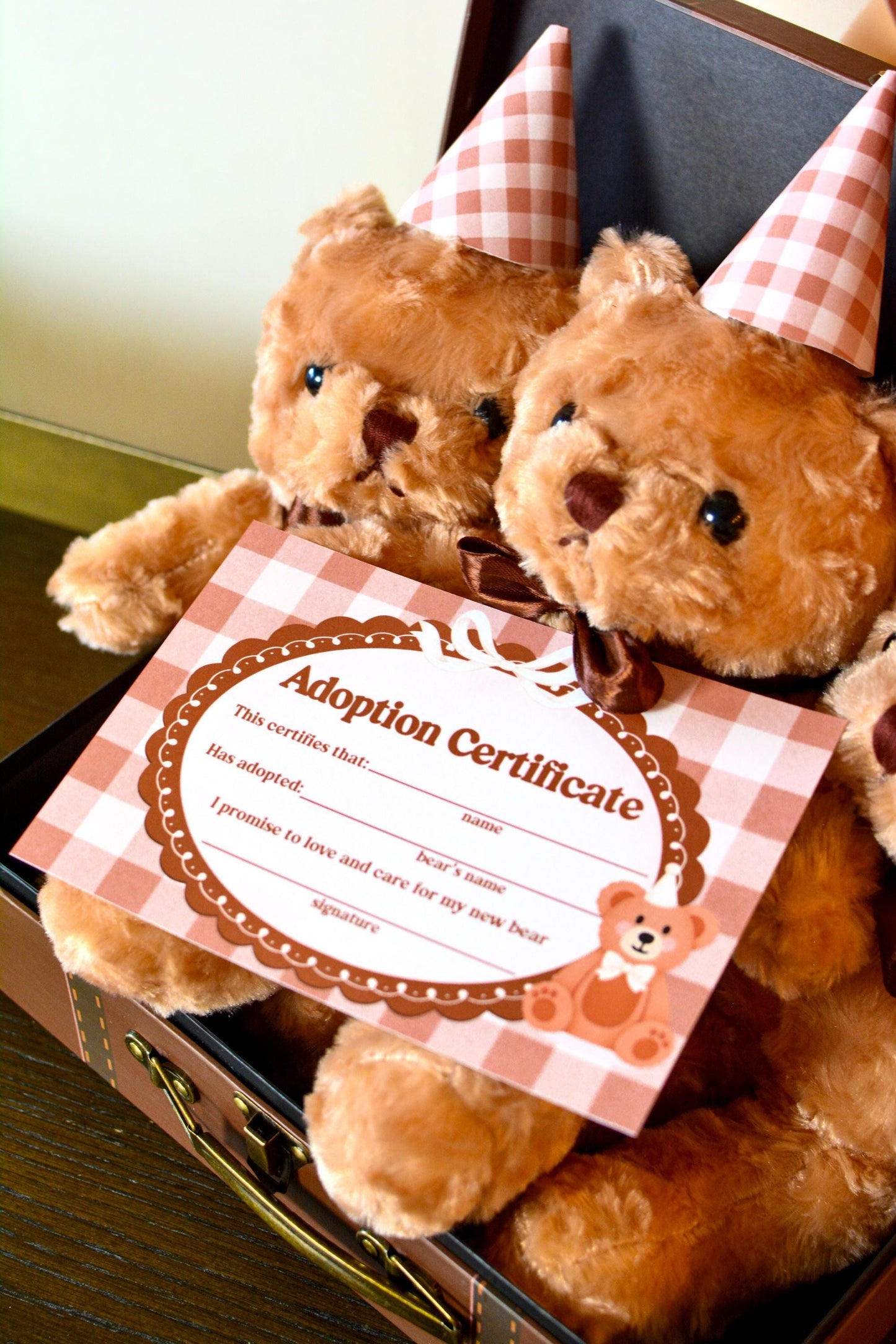Teddy Bear Adoption Certificate Printable