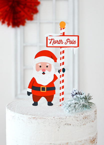 Santa Claus Cake Topper