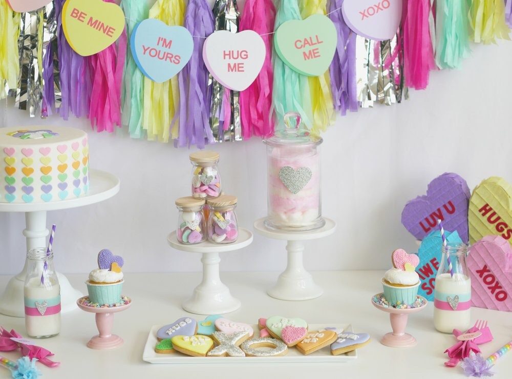 Conversation Heart Garland