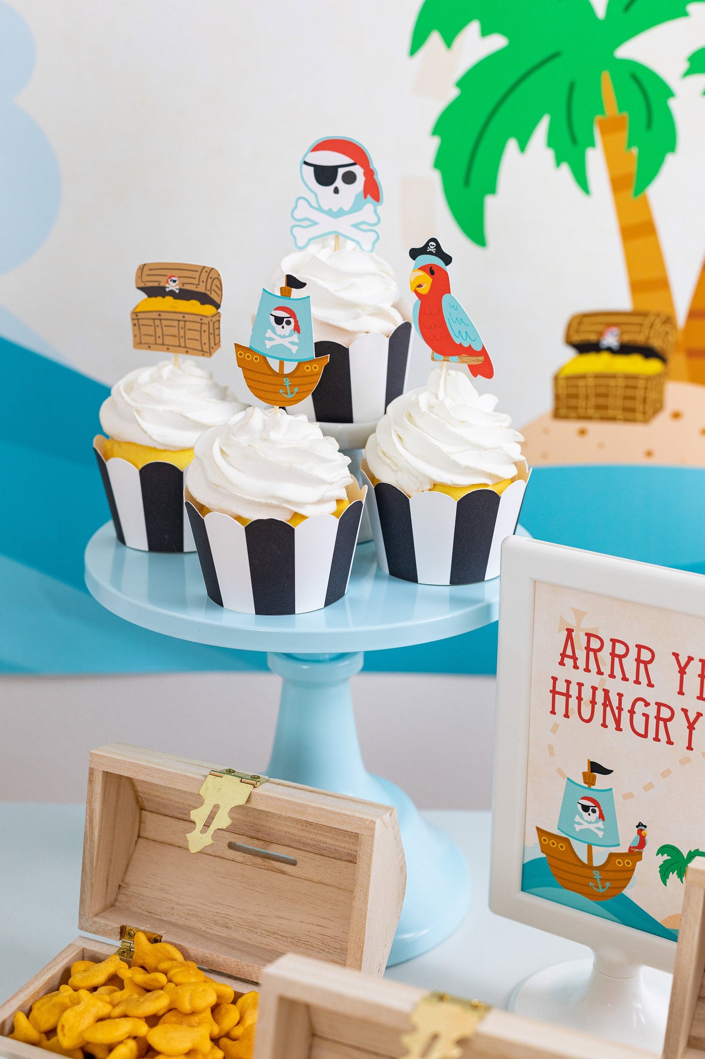 Pirate Cupcake Toppers