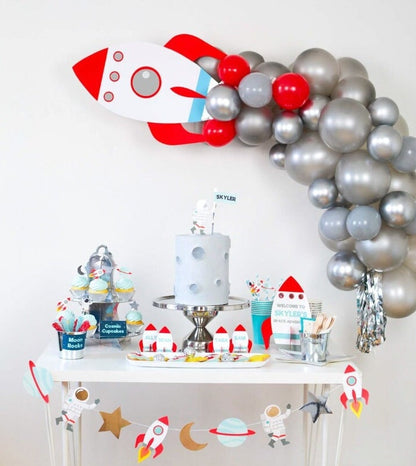 Printable Rocket Space Backdrop