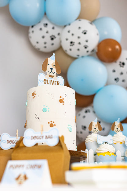 Personalized Puppy Dog Cake Topper