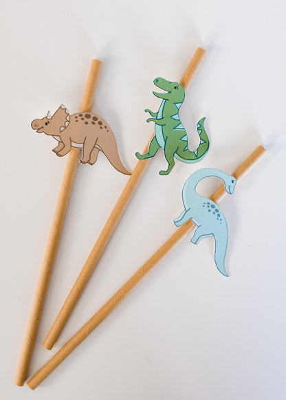 Dinosaur Paper Straws, set of 5, view 6