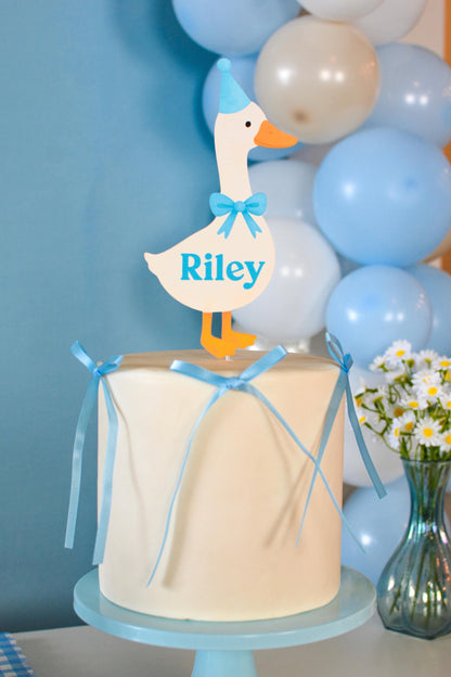 Personalized One Silly Goose Cake Topper, view 10