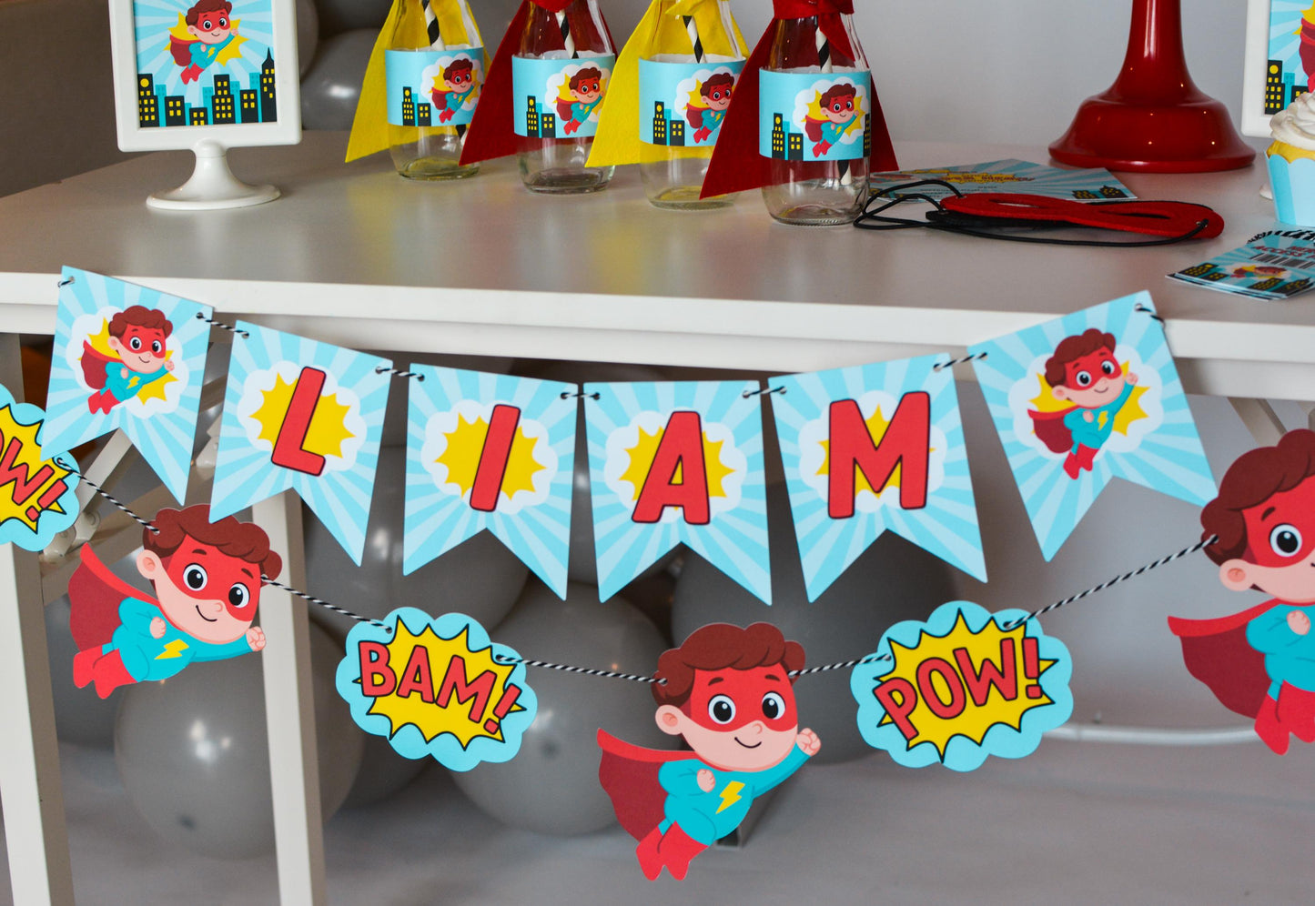 Personalized Superhero Name Banner